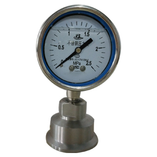 Y-60B-FZ衛(wèi)生型隔膜(mo)耐震壓力(li)表